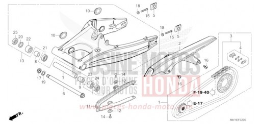 BRAS OSCILLANT CB650RACR de 2024